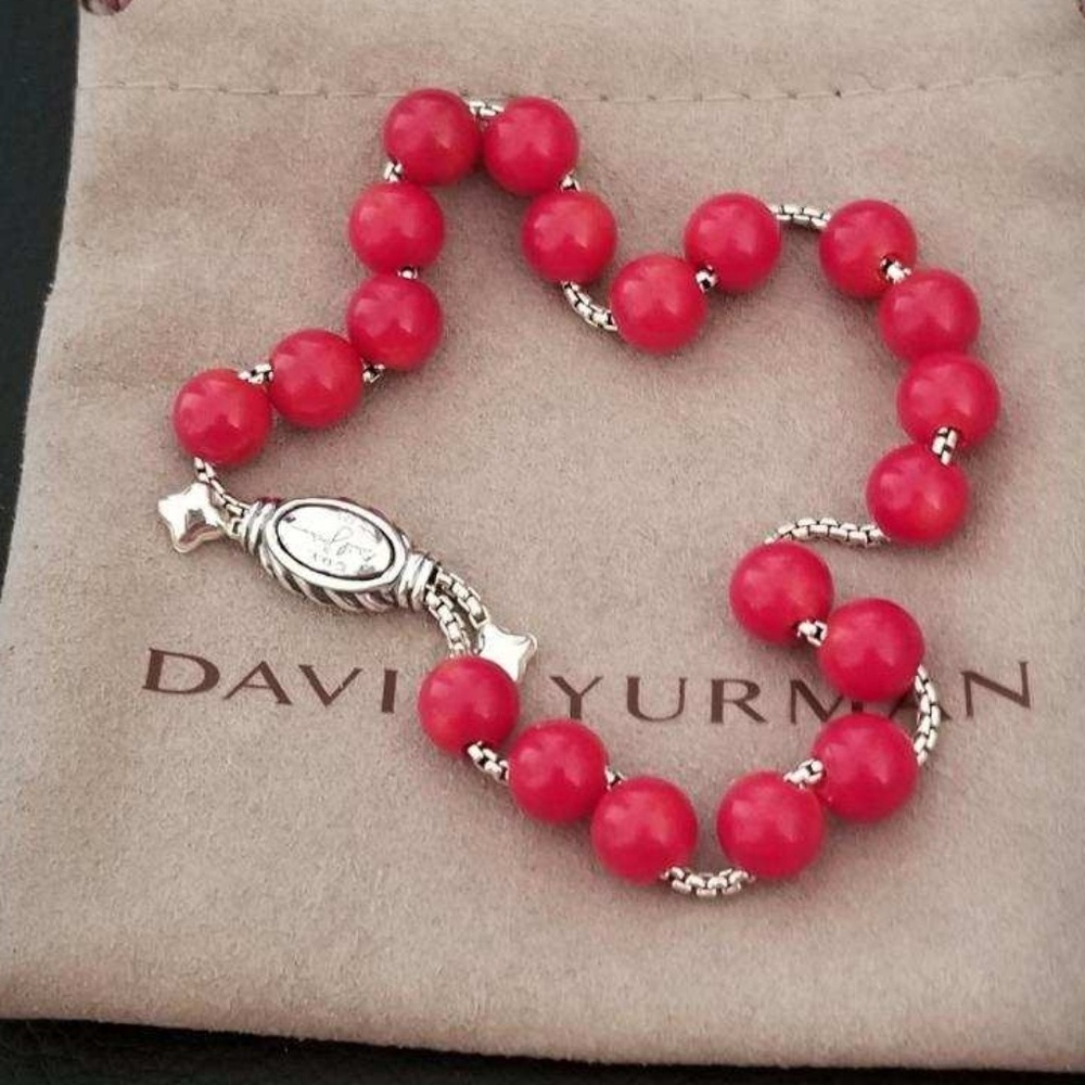DY Sterling Silver Beaded Bracelet